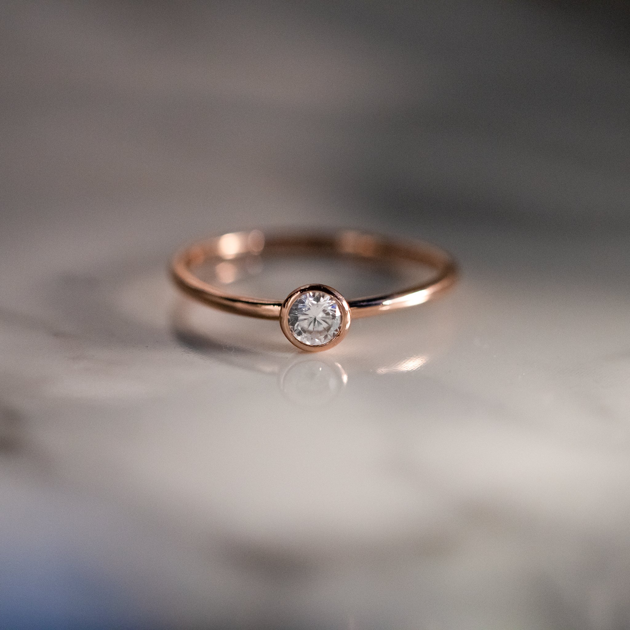 Calm Rose Gold Ring - Seek + Find