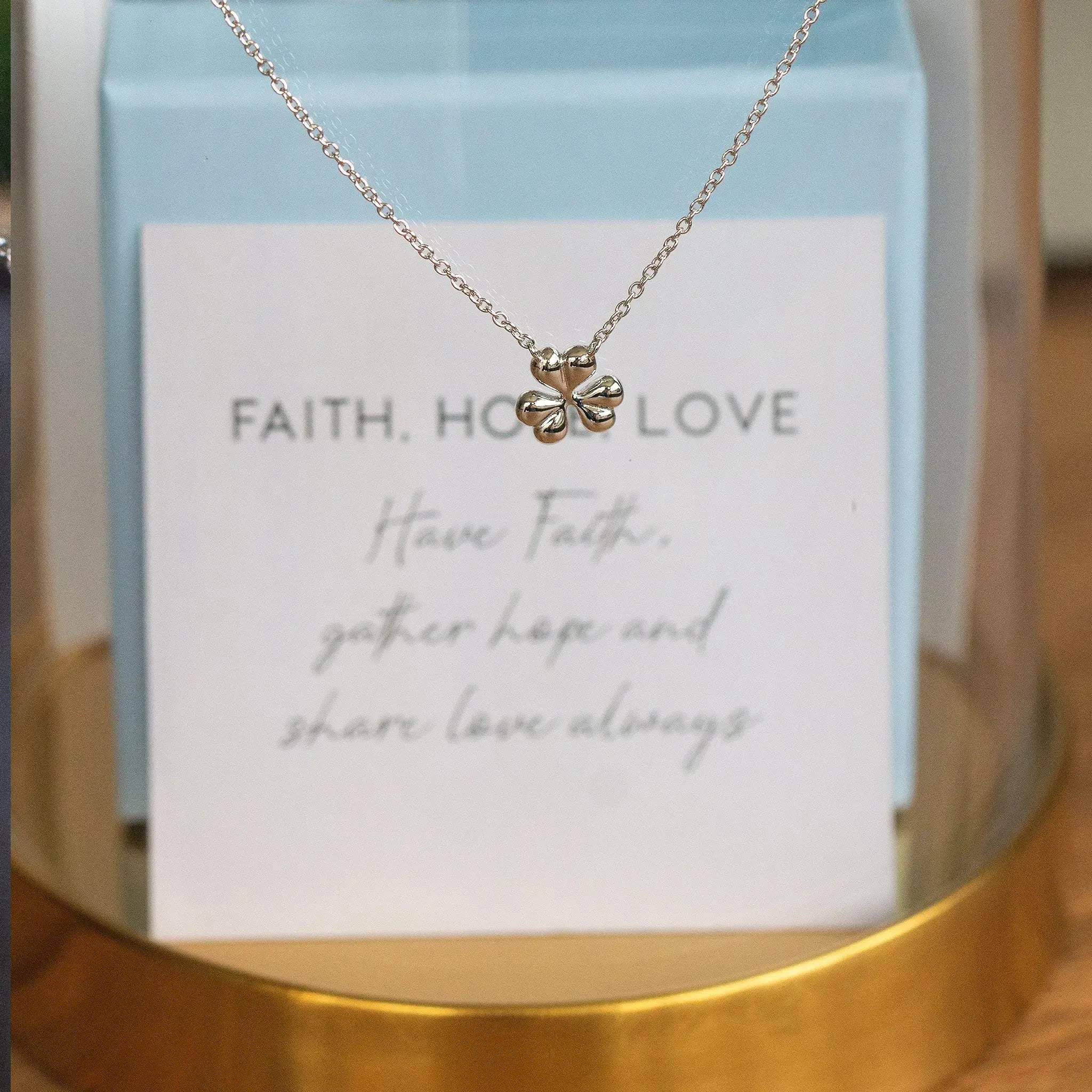 Faith Hope Love Necklace - Seek + Find