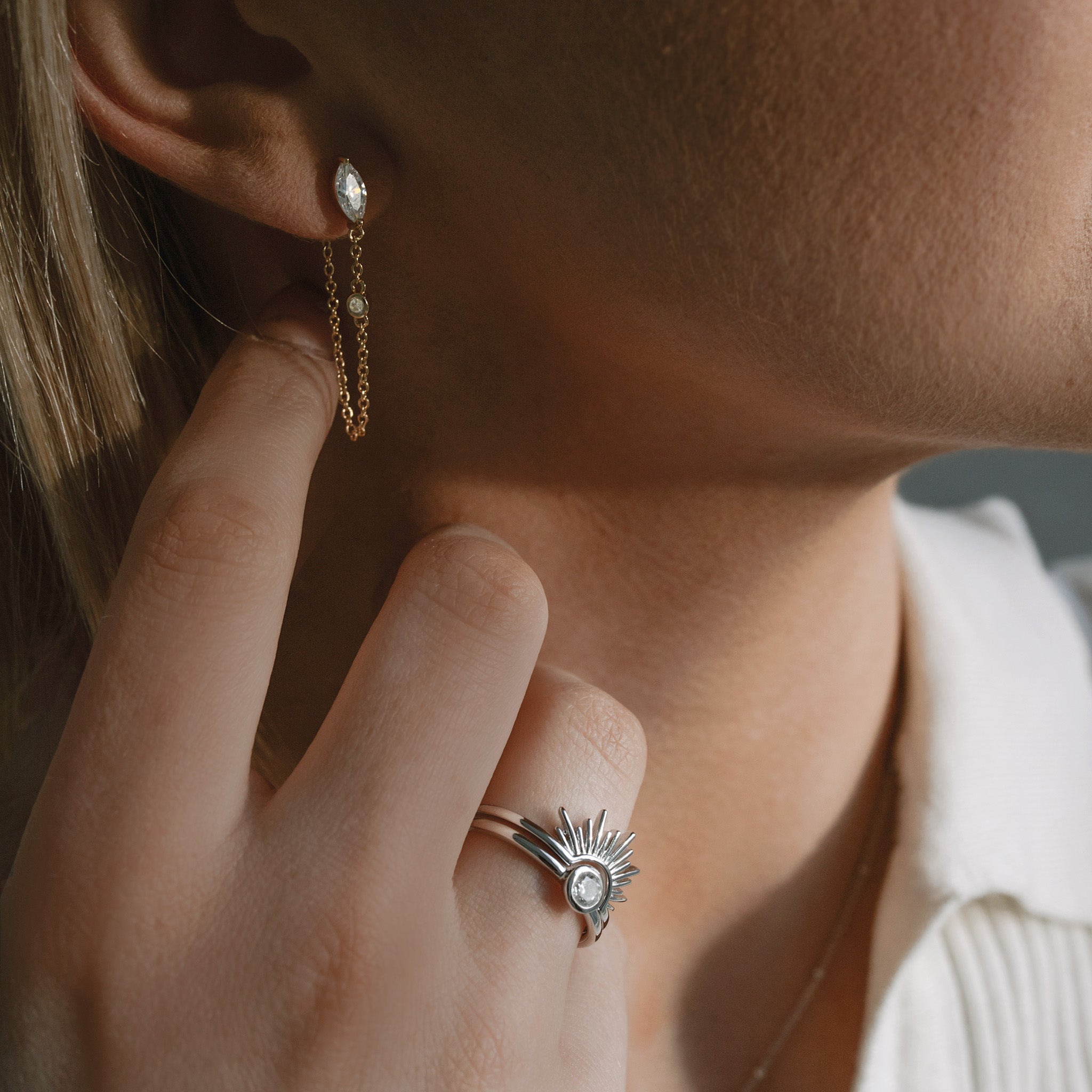 Filled with 'Light' Earrings - Seek + Find