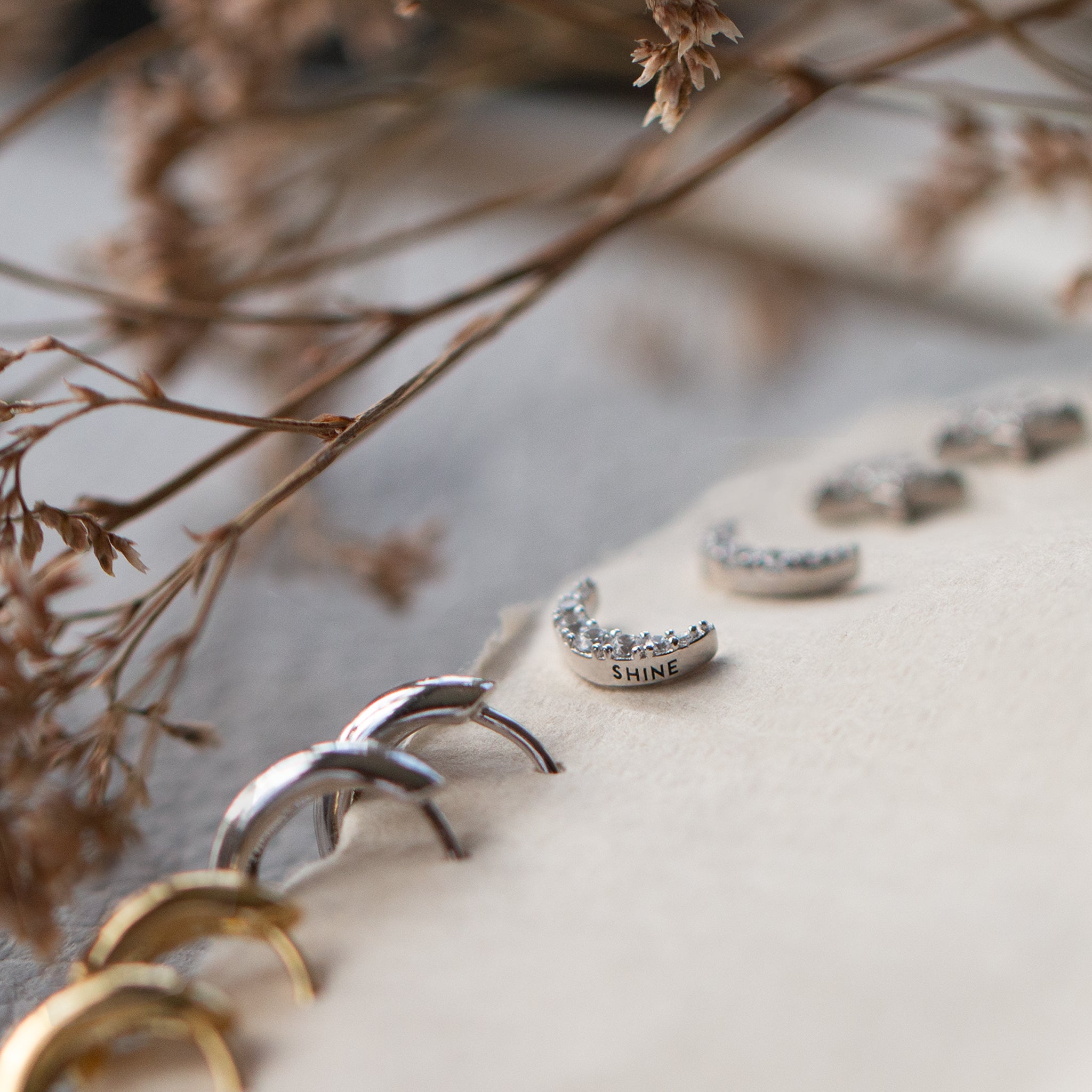 Shine Moon Studs - Seek + Find