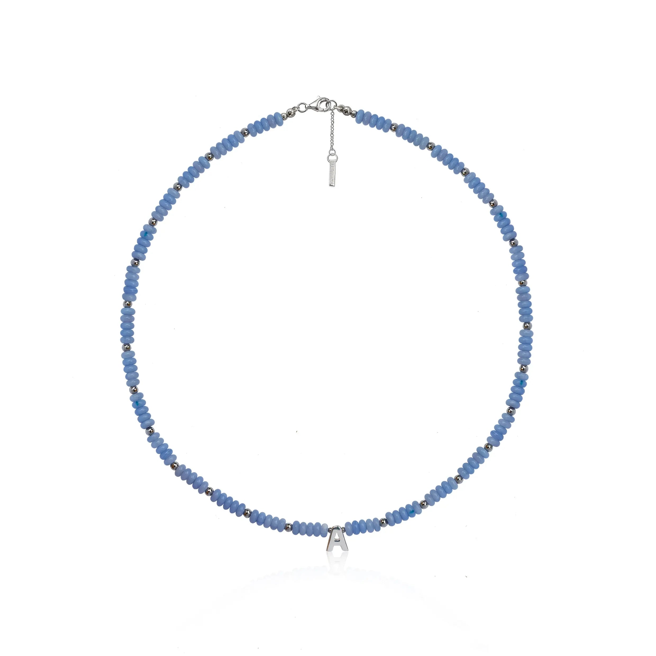 Mini Beaded Personalised Gemstone Necklace