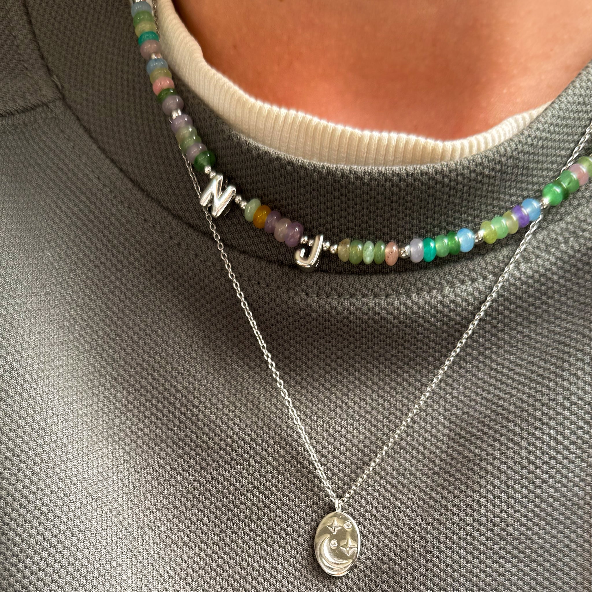 Personalised Beaded Necklace Seek + Find