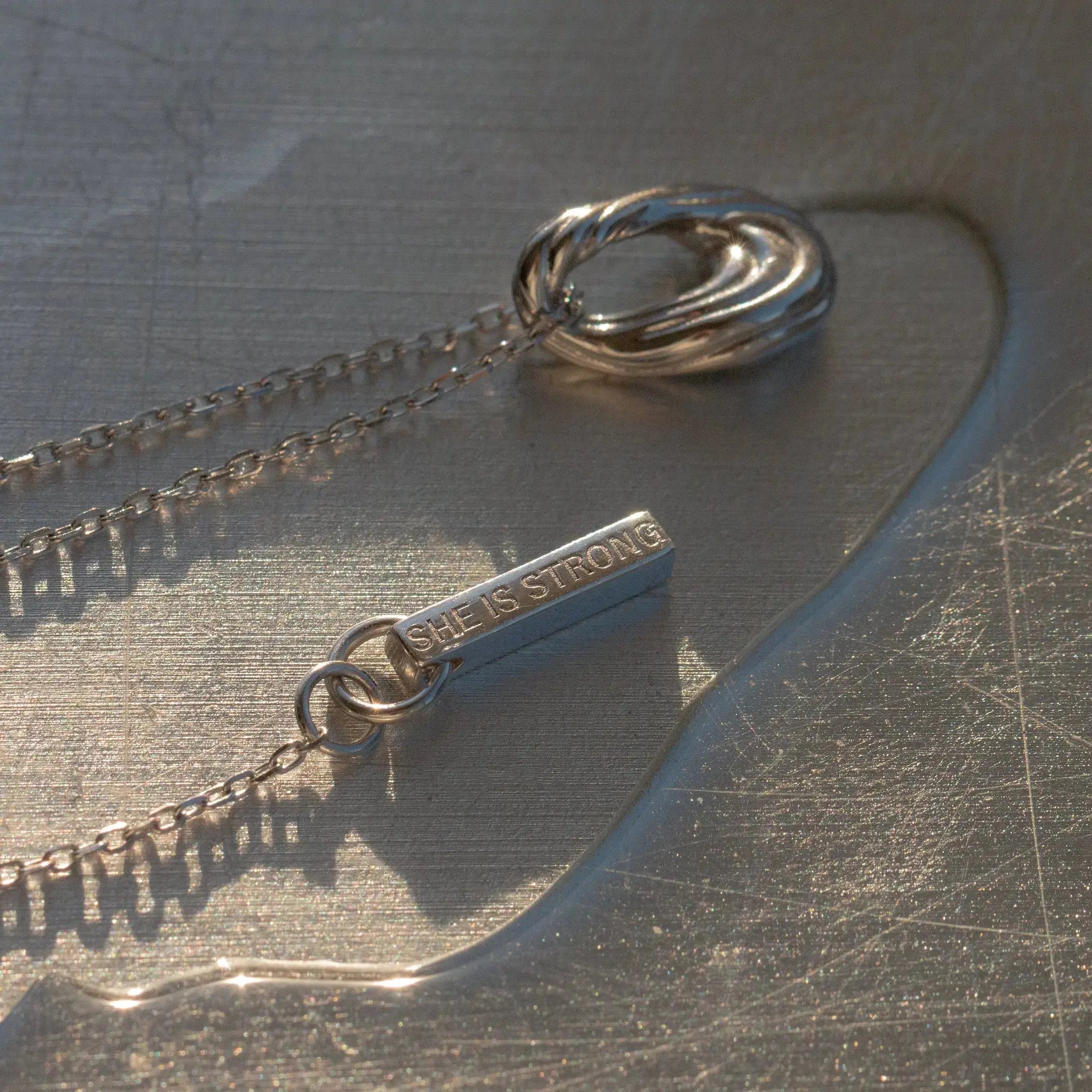 She Is Strong Necklace - Seek + Find