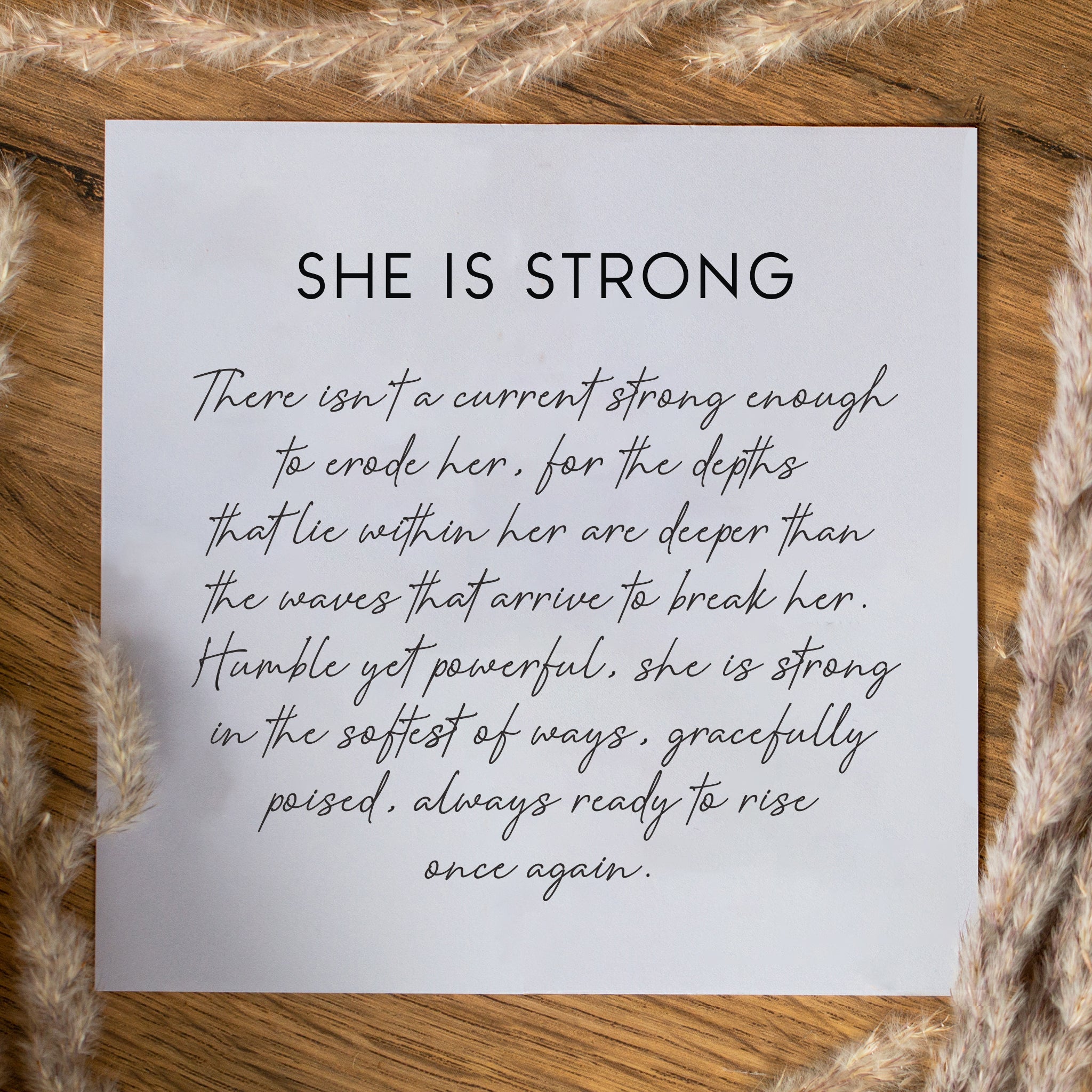 She Is Strong Necklace - Seek + Find