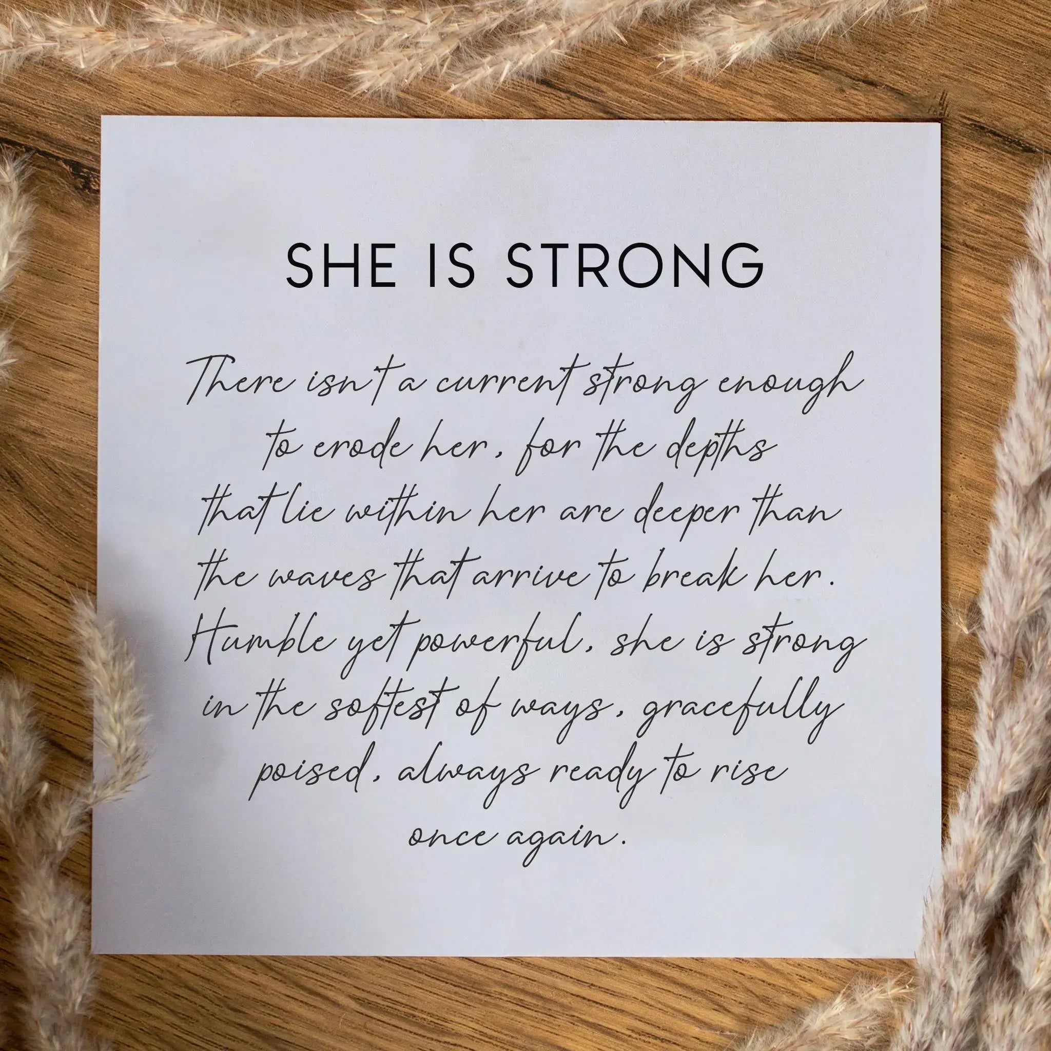 She Is Strong Necklace - Seek + Find