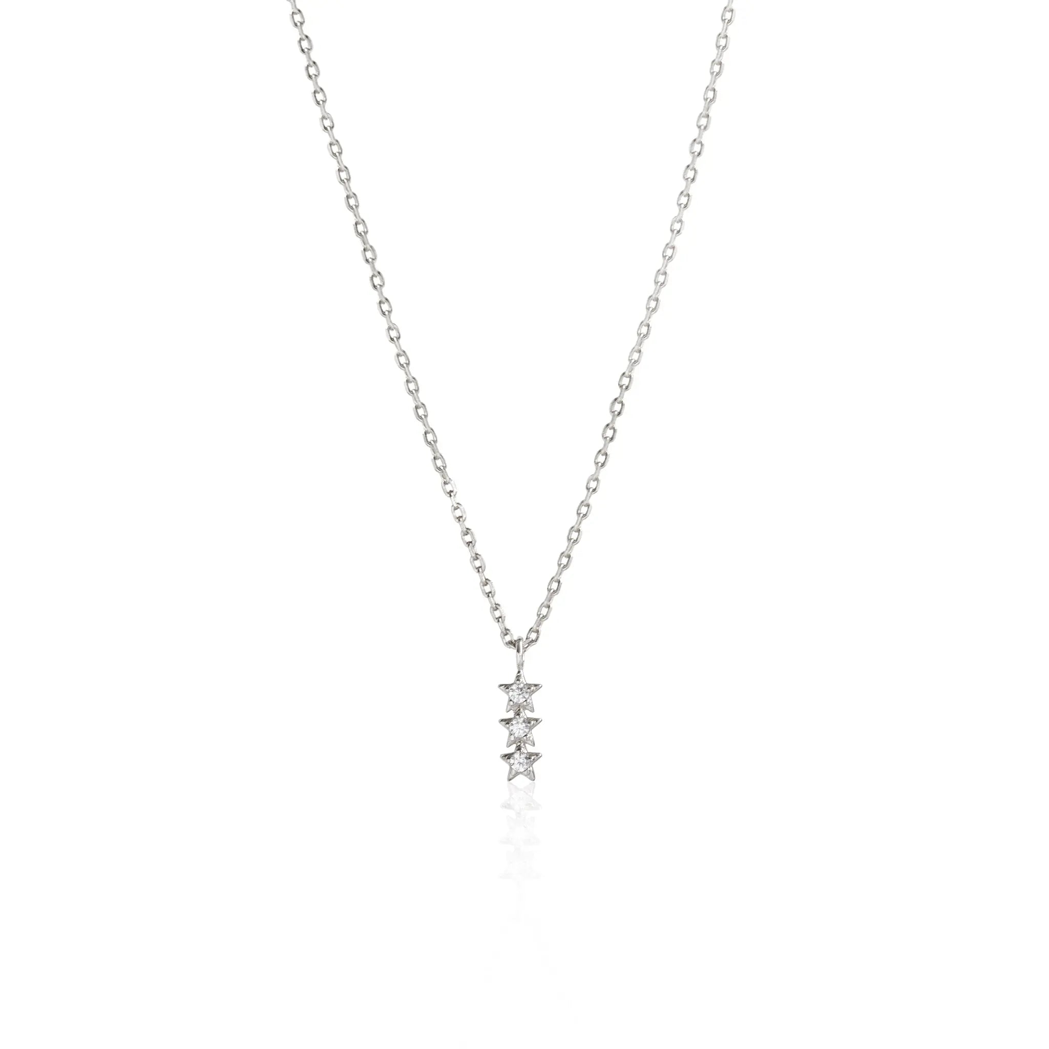 Shine Trio Star Necklace - Seek + Find