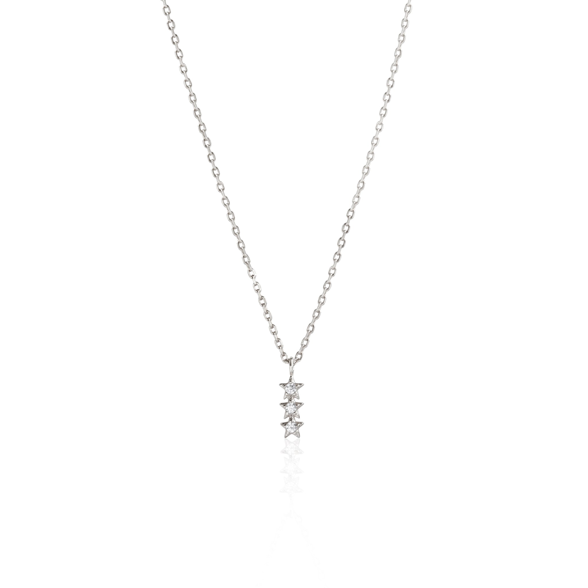 Shine Trio Star Necklace - Seek + Find