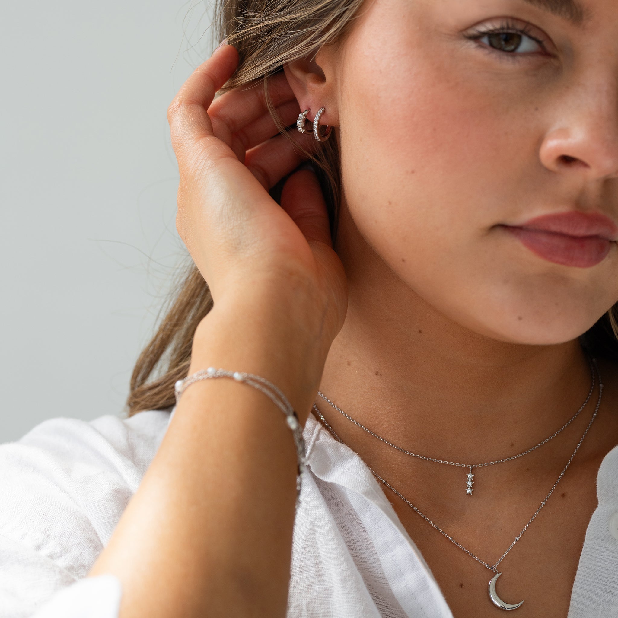 Shine Trio Star Necklace - Seek + Find