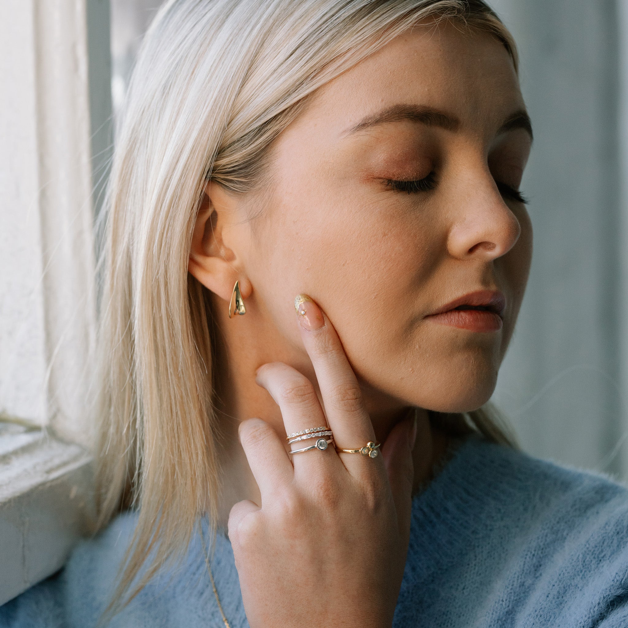 Grow Leaf Earring - Seek + Find